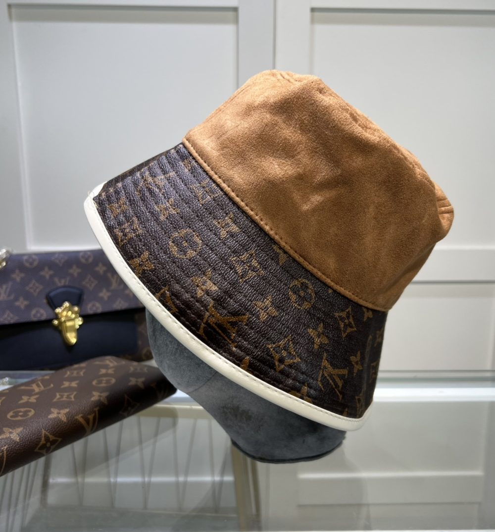 Louis Vuitton Illusion Denim Monogram Bucket Hat Brown LV Hat