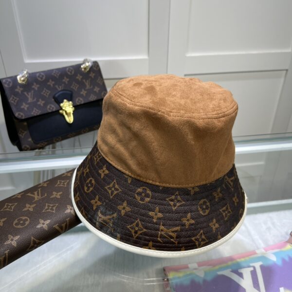 Louis Vuitton Illusion Denim Monogram Bucket Hat Brown LV Hat