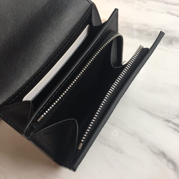 1:1 Replica Louis Vuitton Iris Compact Wallet Mahina Black For Women, Women's Wallet 4.7in/12cm LV M62540