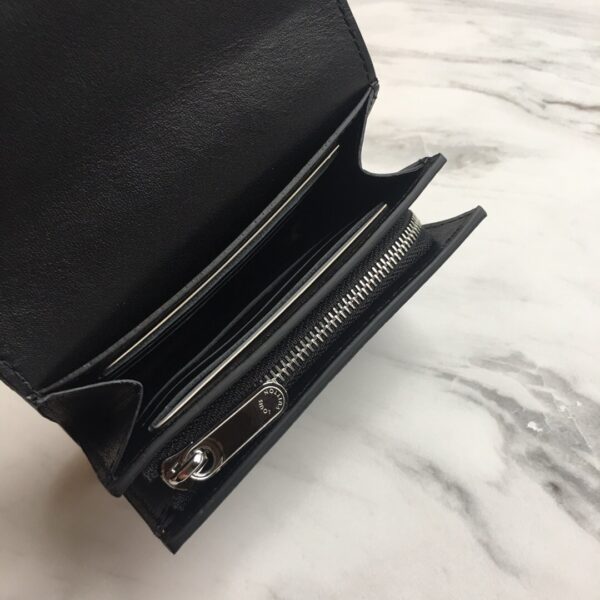 1:1 Replica Louis Vuitton Iris Compact Wallet Mahina Black For Women, Women's Wallet 4.7in/12cm LV M62540