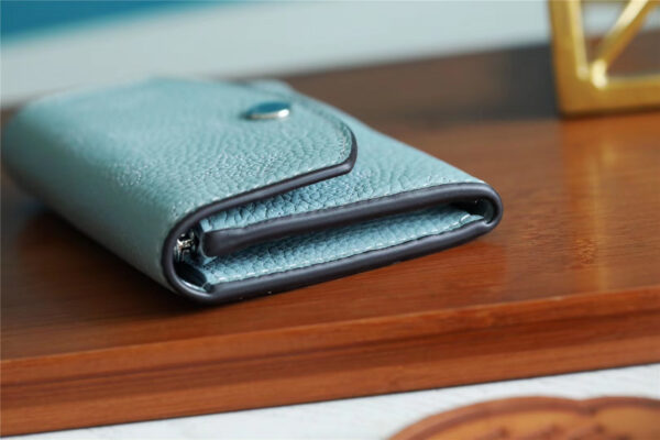 1:1 Replica Louis Vuitton Iris Compact Wallet Mahina Light Blue For Women, Women's Wallets 4.2in/12cm LV
