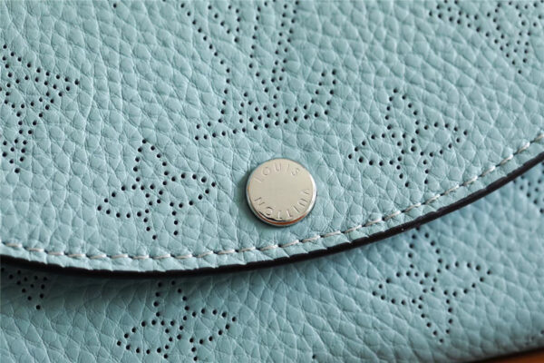 1:1 Replica Louis Vuitton Iris Compact Wallet Mahina Light Blue For Women, Women's Wallets 4.2in/12cm LV