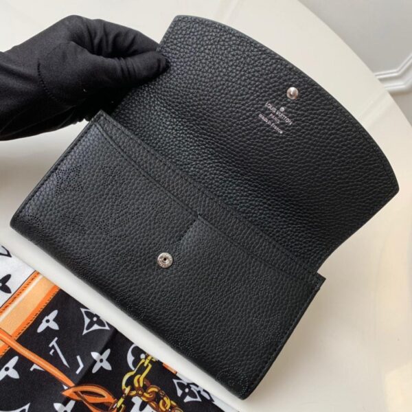 1:1 Replica Louis Vuitton Iris Wallet Monogram Canvas Black For Women, Women's Wallet 7.48in/19cm LV M60143