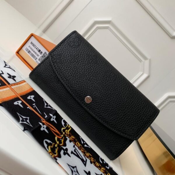 1:1 Replica Louis Vuitton Iris Wallet Monogram Canvas Black For Women, Women's Wallet 7.48in/19cm LV M60143