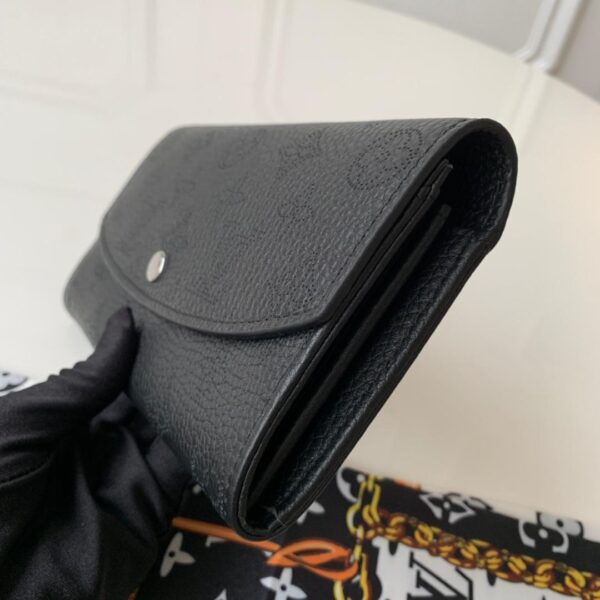 1:1 Replica Louis Vuitton Iris Wallet Monogram Canvas Black For Women, Women's Wallet 7.48in/19cm LV M60143