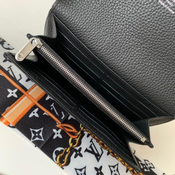 1:1 Replica Louis Vuitton Iris Wallet Monogram Canvas Black For Women, Women's Wallet 7.48in/19cm LV M60143