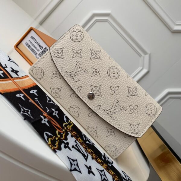 1:1 Replica Louis Vuitton Iris Wallet Monogram Canvas Greige For Women, Women's Wallet 19cm LV M60144