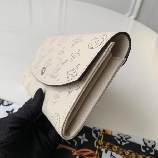 1:1 Replica Louis Vuitton Iris Wallet Monogram Canvas Greige For Women, Women's Wallet 19cm LV M60144