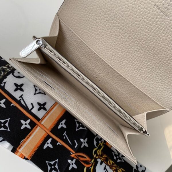 1:1 Replica Louis Vuitton Iris Wallet Monogram Canvas Greige For Women, Women's Wallet 19cm LV M60144
