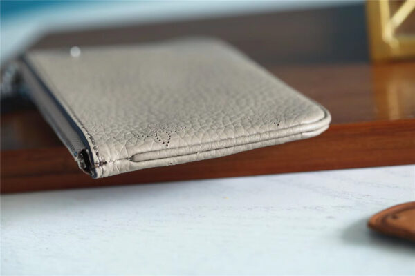 1:1 Replica Louis Vuitton Key Pouch Mahina Grey For Women, Women's Wallets 5.1in/13cm LV