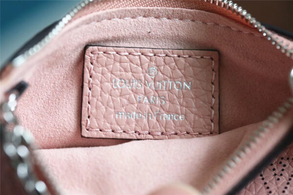 1:1 Replica Louis Vuitton Key Pouch Mahina Magnolia Pink For Women, Women's Wallets 5.1in/13cm LV M69508