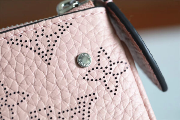 1:1 Replica Louis Vuitton Key Pouch Mahina Magnolia Pink For Women, Women's Wallets 5.1in/13cm LV M69508