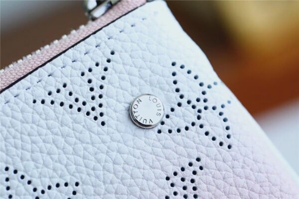 1:1 Replica Louis Vuitton Key Pouch Mahina Magnolia Pink For Women, Women's Wallets 5.1in/13cm LV M69508