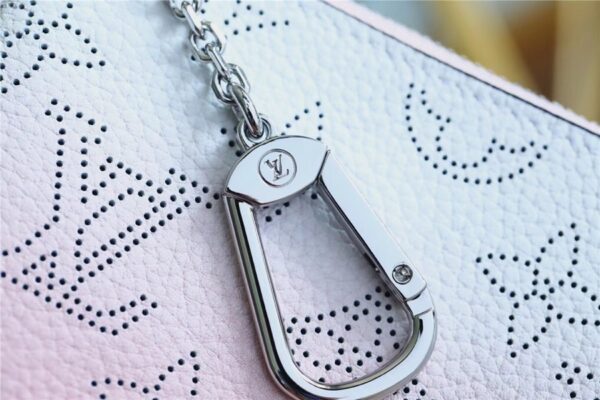 1:1 Replica Louis Vuitton Key Pouch Mahina Magnolia Pink For Women, Women's Wallets 5.1in/13cm LV M69508