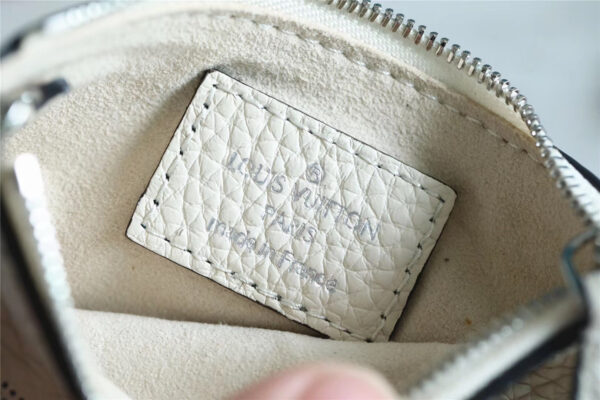 1:1 Replica Louis Vuitton Key Pouch Mahina White For Women, Women's Wallets 5.1in/13cm LV