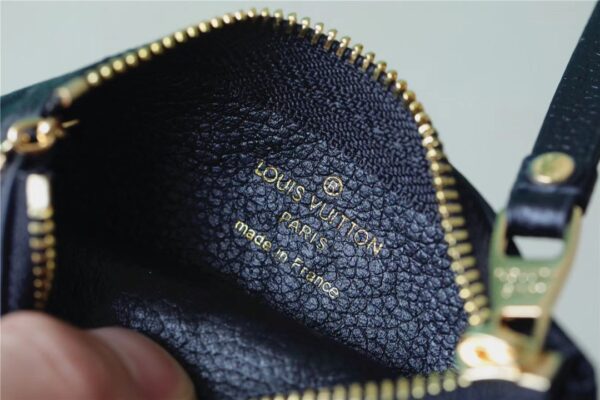 1:1 Replica Louis Vuitton Key Pouch Monogram Empreinte Black For Women, Women's Wallets 4.7in/12cm LV M80879