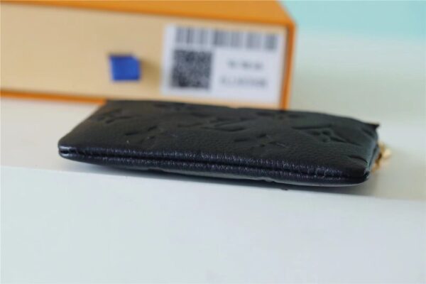 1:1 Replica Louis Vuitton Key Pouch Monogram Empreinte Black For Women, Women's Wallets 4.7in/12cm LV M80879