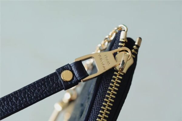 1:1 Replica Louis Vuitton Key Pouch Monogram Empreinte Black For Women, Women's Wallets 4.7in/12cm LV M80879