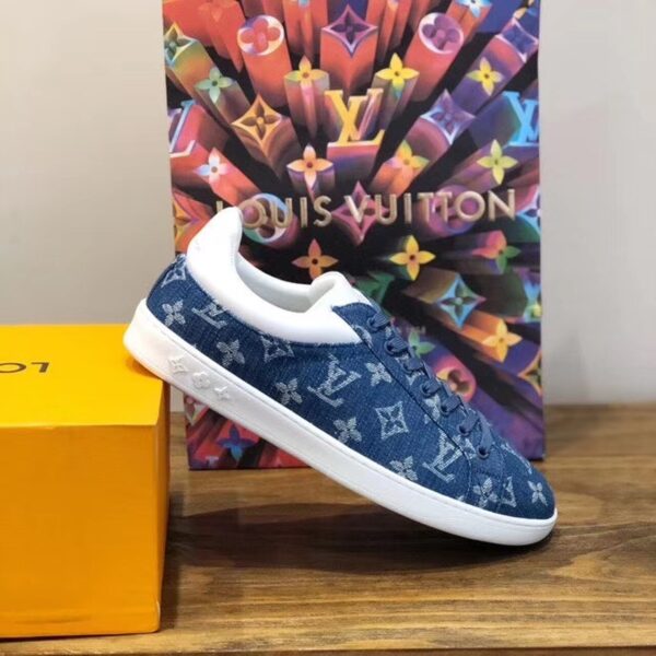 Louis Vuitton Luxembourg Sneaker Monogram Canvas Blue For Women LV