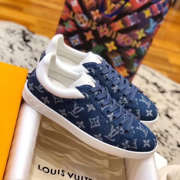 Louis Vuitton Luxembourg Sneaker Monogram Canvas Blue For Women LV