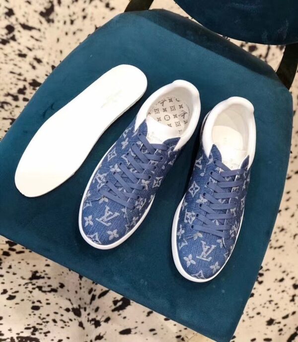Louis Vuitton Luxembourg Sneaker Monogram Canvas Blue For Women LV