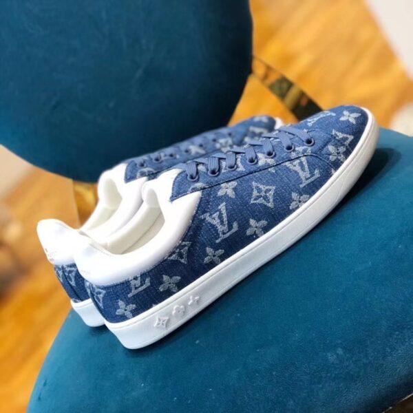 Louis Vuitton Luxembourg Sneaker Monogram Canvas Blue For Women LV