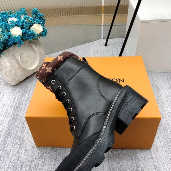 Louis Vuitton LV Beaubourg Ankle Boot Black For Women LV 1A94N6