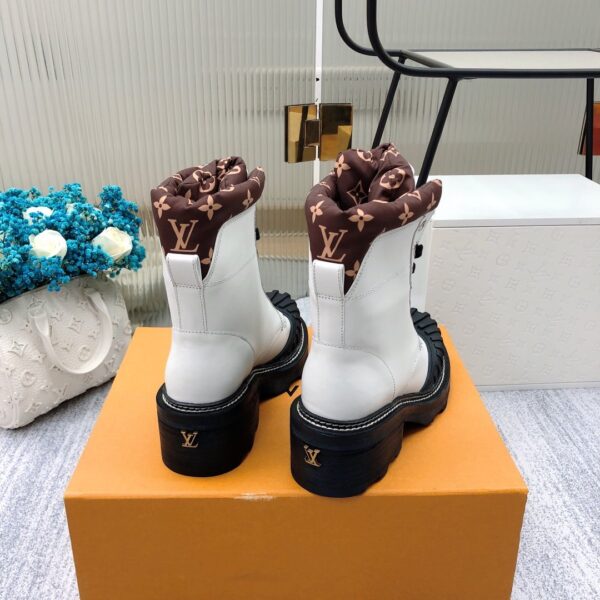 Louis Vuitton LV Beaubourg Ankle Boot White For Women LV