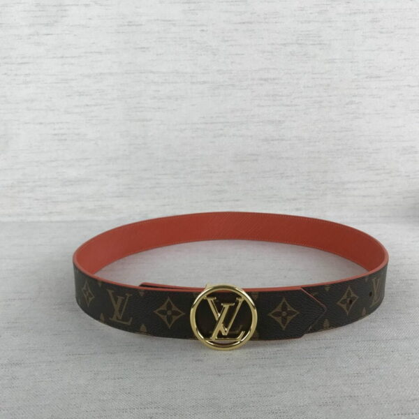 1:1 Replica Louis Vuitton LV Circle Reversible Monogram Canvas, LV Women Belt M9936V