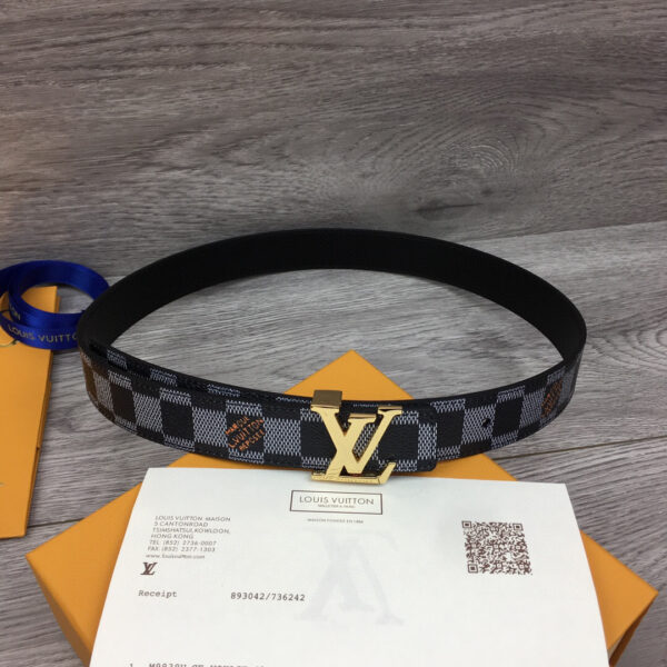 1:1 Replica Louis Vuitton LV Initiales Belt Black