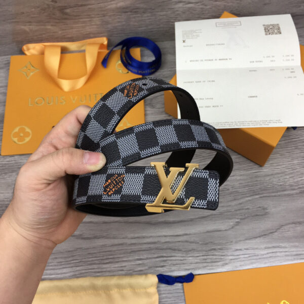1:1 Replica Louis Vuitton LV Initiales Belt Black