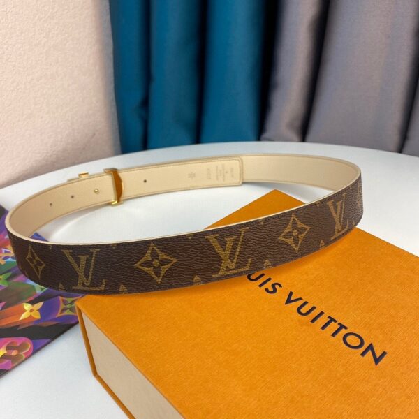 1:1 Replica Louis Vuitton LV Initiales Reversible Belt Monogram Canvas, LV Women Belt