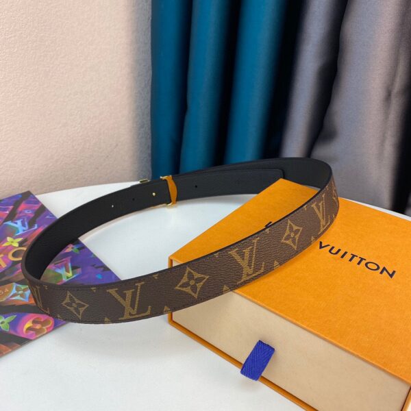 1:1 Replica Louis Vuitton LV Initiales Reversible Belt Monogram Canvas, LV Women Belt