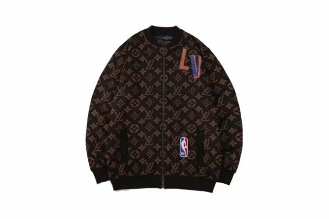 louis vuitton lv nba graphic blouson jacket brown for men ti9oe