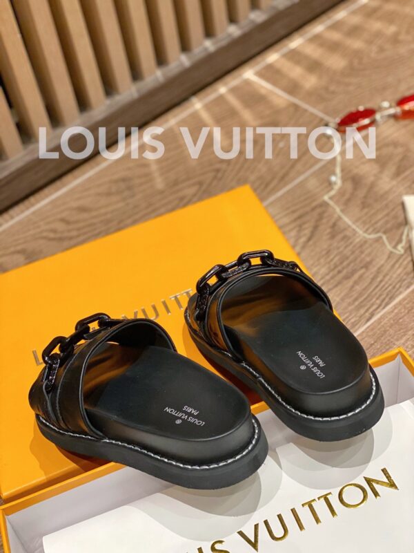 Louis Vuitton LV Sunset Flat Comfort Mule Black For Women LV