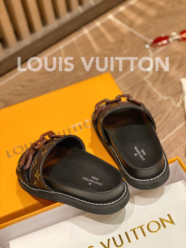 Louis Vuitton LV Sunset Flat Comfort Mule Black/Brown For Women LV