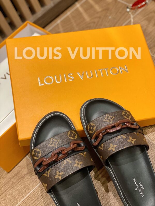 Louis Vuitton LV Sunset Flat Comfort Mule Black/Brown For Women LV