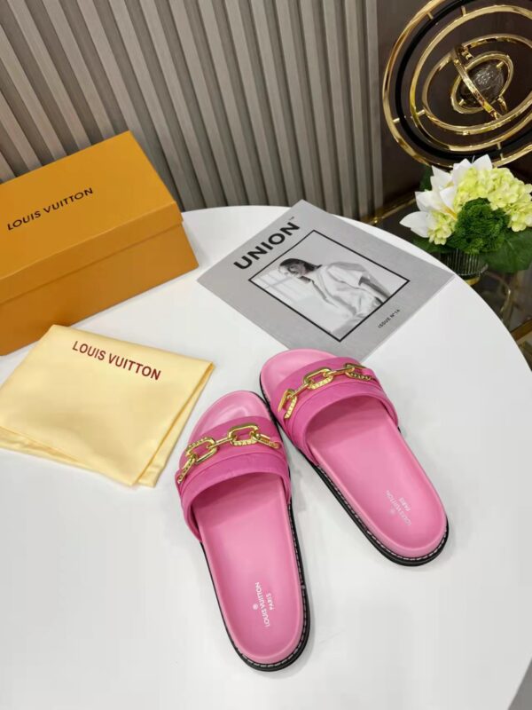 Louis Vuitton LV Sunset Flat Comfort Mule Pink For Women LV 1A9RAW