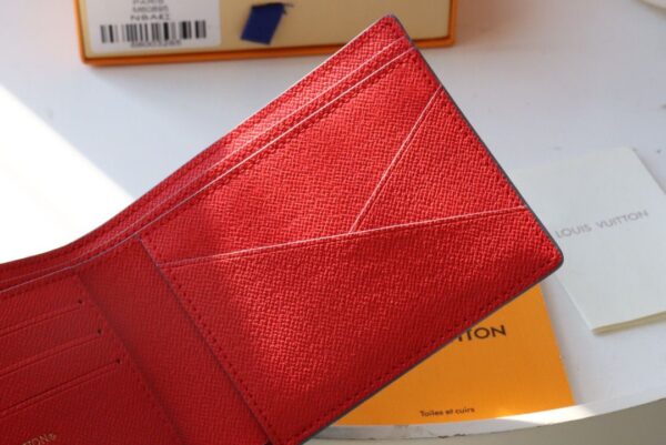 1:1 Replica Louis Vuitton LV x NBA Multiple Wallet Monogram Canvas For Men, Men's Wallet 4.5in/11.5cm LV M80105
