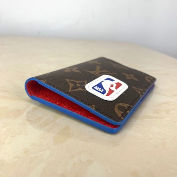 1:1 Replica Louis Vuitton LV x NBA Pocket Organizer Monogram Canvas For Men, Men's Wallet 4.3in/11cm LV M80104