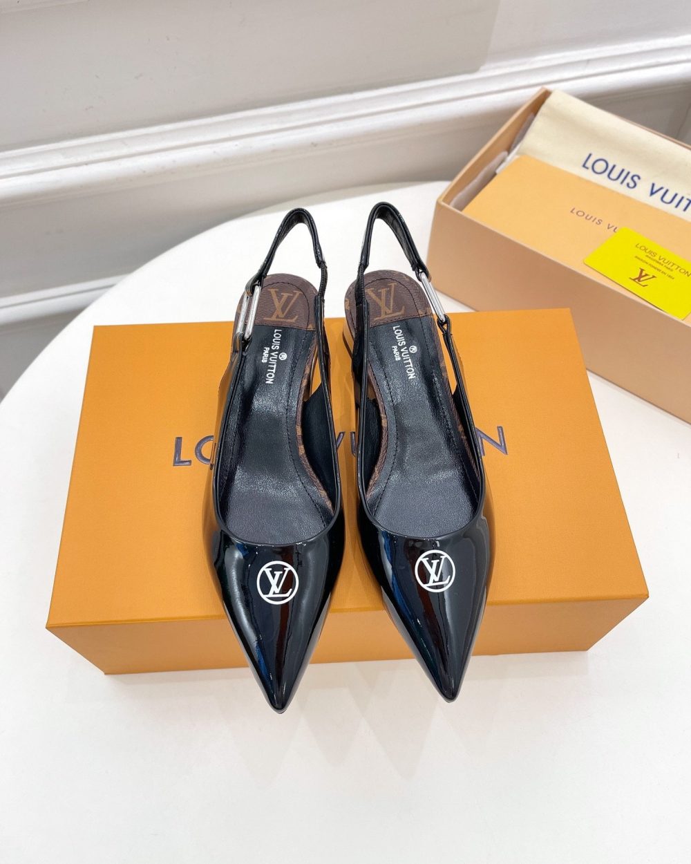 Louis Vuitton Magnetic Slingback Pump Black For Women LV 1A9O7U