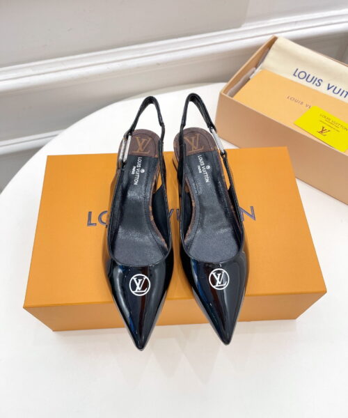 Louis Vuitton Magnetic Slingback Pump Black For Women LV 1A9O7U