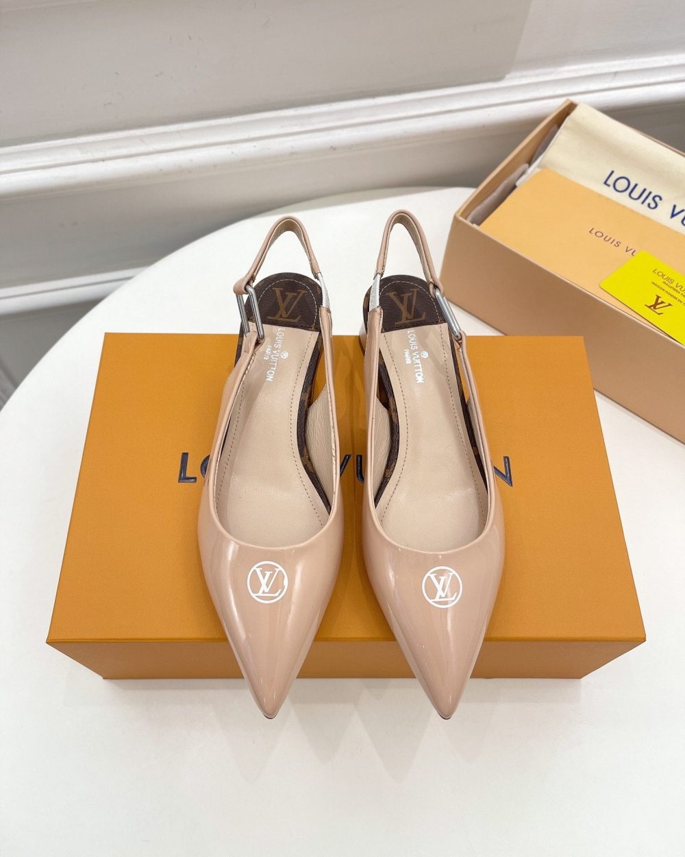 Louis Vuitton Magnetic Slingback Pump Nude For Women LV