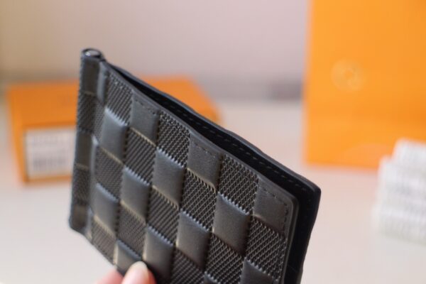 1:1 Replica Louis Vuitton Marco Wallet Damier Inifini For Men, Men's Wallet 4.5in/11.5cm LV