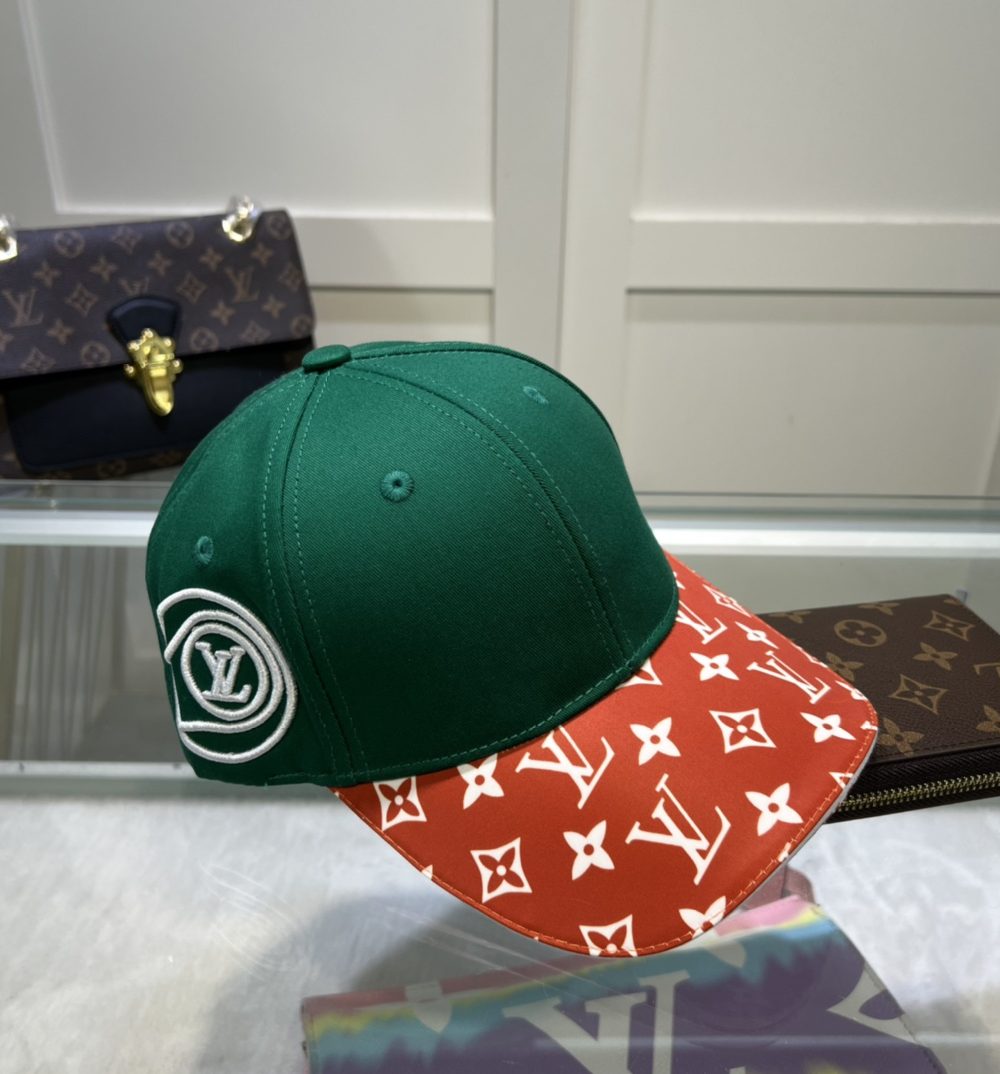 Louis Vuitton Match Cap Green/Red LV Cap