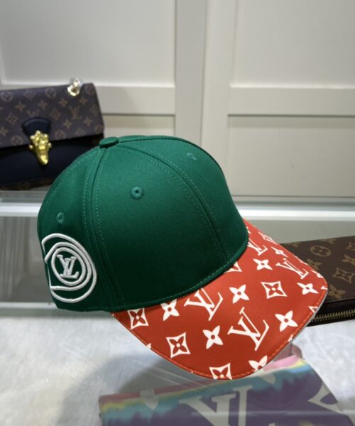 Louis Vuitton Match Cap Green/Red LV Cap
