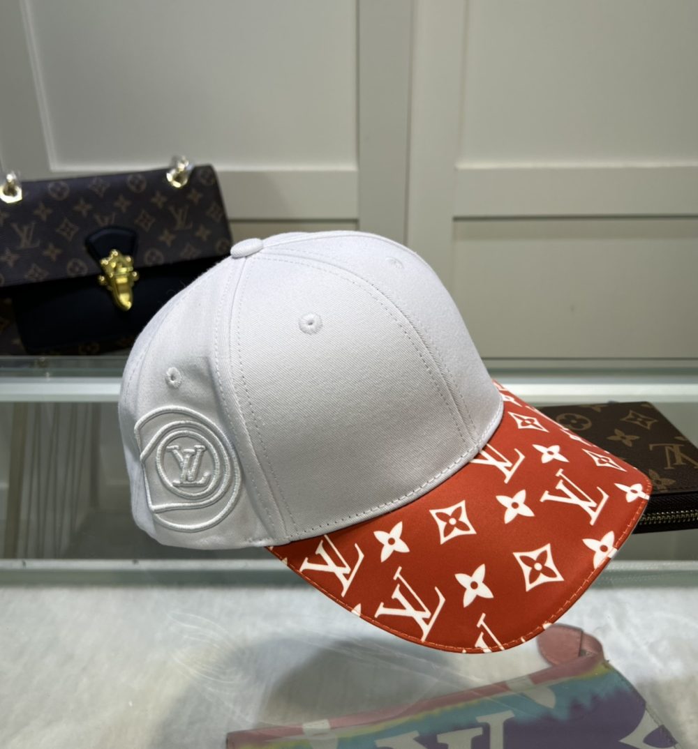 Louis Vuitton Match Cap White/Red LV Cap M77743
