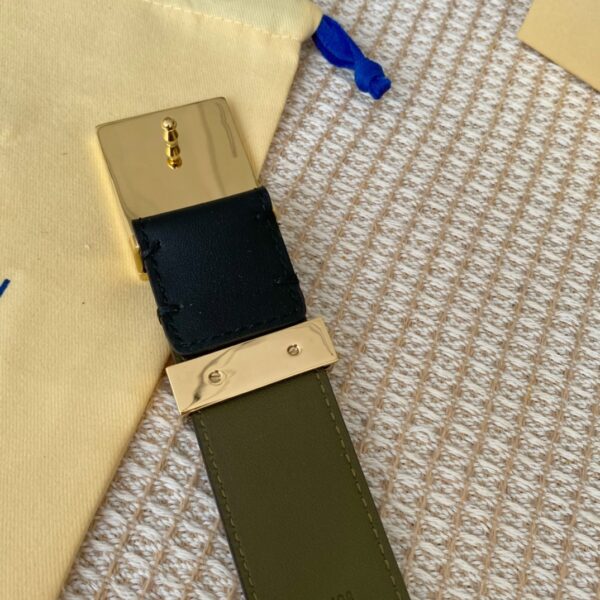 1:1 Replica Louis Vuitton Metropole LV Belt Black LV Women Belt