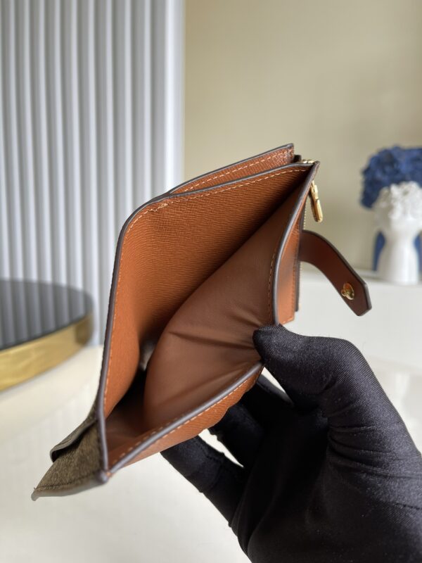 1:1 Replica Louis Vuitton Multiple Card Holder Monogram Canvas Brown For Men, Men's Wallet 11cm LV N60451