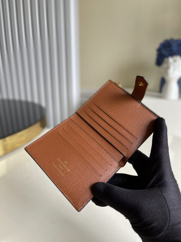1:1 Replica Louis Vuitton Multiple Card Holder Monogram Canvas Brown For Men, Men's Wallet 11cm LV N60451